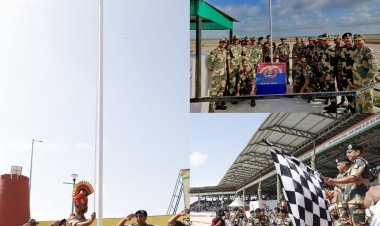 BSF Gujarat Frontier : गुजरात-कच्छ की सीमा के रखवाले BSF ने देशभक्ति एवं उत्साह के साथ मनाया स्वतंत्रता दिवस, गांधीनगर, भुज व सीमा दर्शन जीरो प्वाइंट पर राष्ट्रीय त्यौहार मनाया