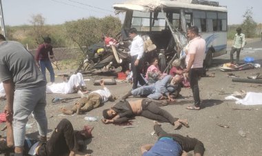 Kutch Kera Mundra Road Accident : કચ્છમાં કેરા મુન્દ્રા રોડ ઉપર ગંભીર અકસ્માત, સાત વ્યક્તિના મોતની સંભાવના, ખાનગી બસ અને ટ્રેલર વચ્ચે થયેલી ટક્કરને લીધે એક્સીડેન્ટ થયો